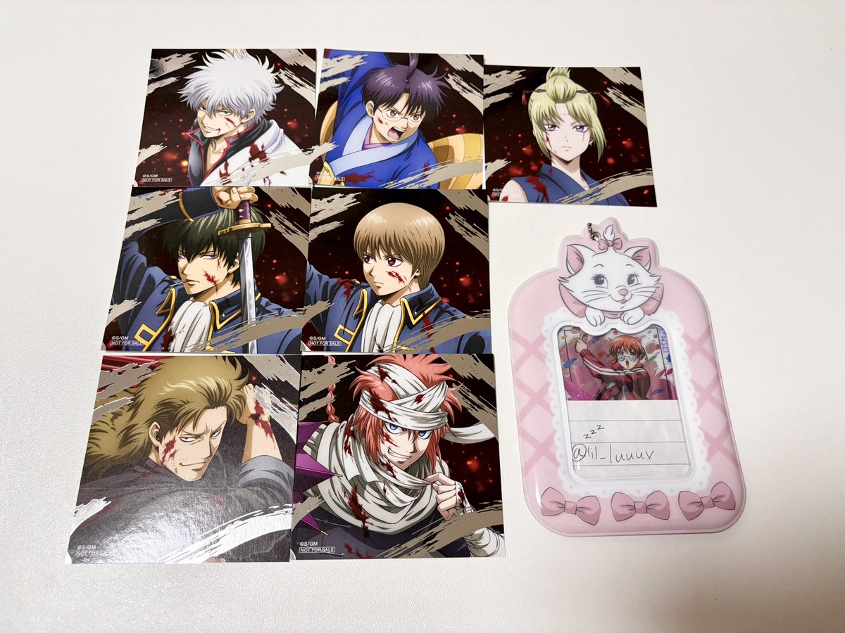 銀魂 吉原大炎上篇 坂田銀時 特典 スクエアカード アニメイトフェア 8