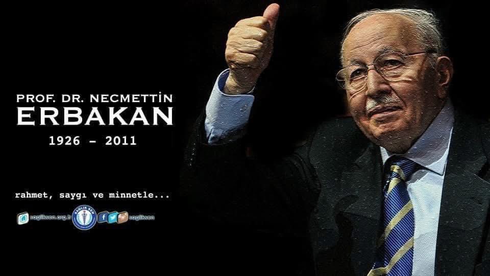 yasinbarutcu02's tweet photo. Büyük dava ve devlet adamı Prof.Dr.Necmettin Erbakan hocamızı vefatının  yıl dönümünde rahmet ve minnetle anıyoruz.

Rabbim mekanını cennet eylesin inşallah... https://t.co/FxCrh7Pcsc
