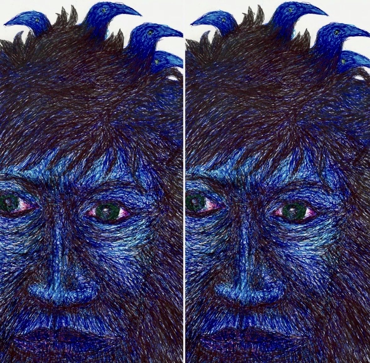dang_machina's tweet photo. 🐦‍⬛👑Lapis Lazuli’s Crow Crown👑🐦‍⬛
Hand drawing realized. 

#AIArt #AIArtist #GenerativeAI 
#AIImages #StaticImagery #DigitalArt 
#ConceptArt #VisualComposition 
#ImageMaking #NewMediaArt 
#ArtAndAI #CreatorsOnXnano https://t.co/l3wmLJ2htZ