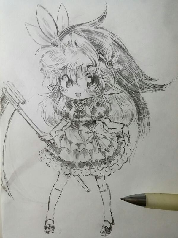 #うちの子を初めて描いた時から今の絵柄を見比べるとどれだけ変わったかよく分かる 