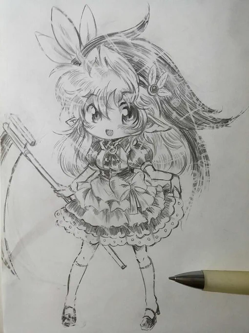 #うちの子を初めて描いた時から今の絵柄を見比べるとどれだけ変わったかよく分かる