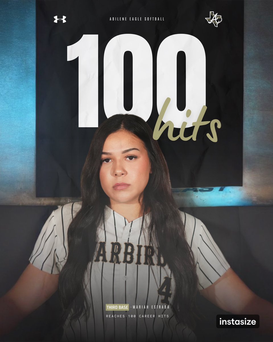 Eagle_Softball1's tweet photo. CAREER HIT 100!!

Senior Mariah Estrada hit a milestone yesterday on day 1 of the DFW Turf Wars! We are so proud of you!! https://t.co/gCaV1rRE71
