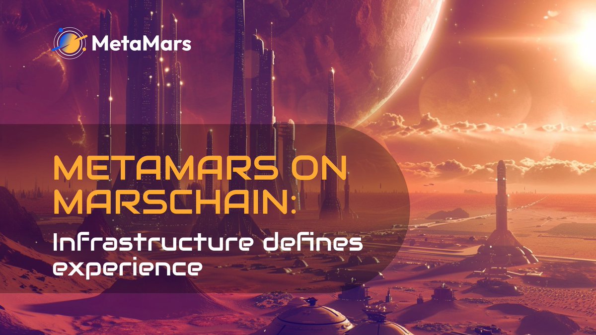 MetaMars_global's tweet photo. MetaMars rides MarsChain’s dedicated L2: sub‑2s confirmations, ultra‑low gas, and native cross‑chain—powering real-time events for thousands and friction‑light asset trading.

Infrastructure defines experience.

#MetaMars #MarsChain #Metaverse https://t.co/FbbQj8haYX