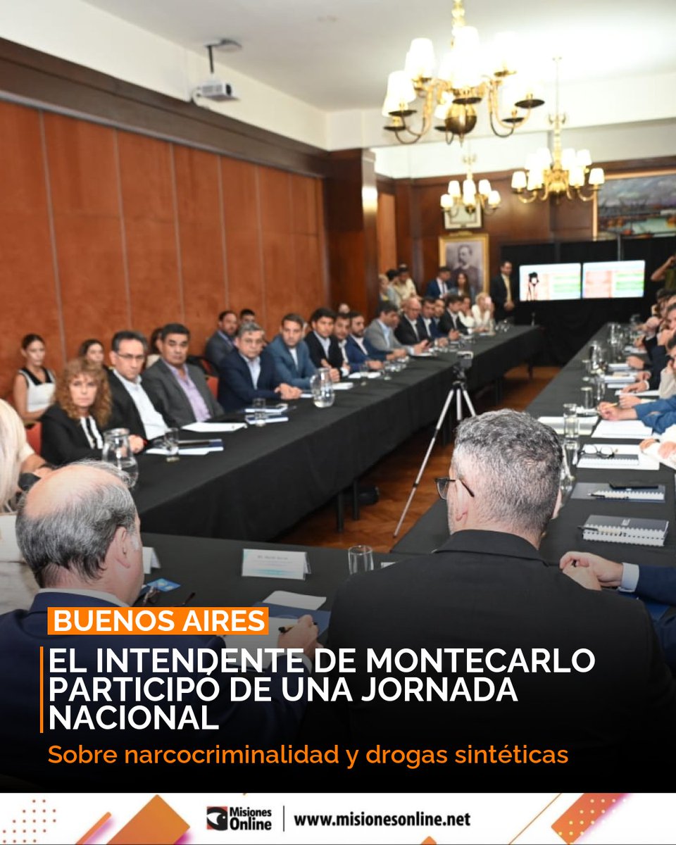 misionesonline's tweet image. Intendente Julio Barreto (Montecarlo) participó en Buenos Aires de una jornada nacional sobre narcocriminalidad y drogas sintéticas. Debate clave para enfrentar estos delitos. 🗣️
misionesonline.net/2026/02/27/el-…
#Narcocriminalidad #Montecarlo #Drogas #Seguridad