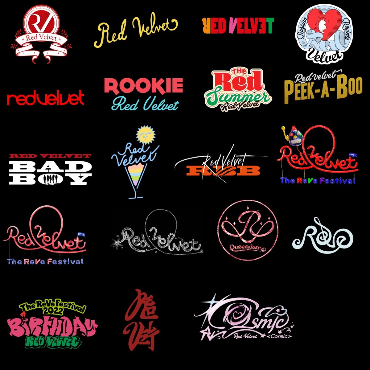 red velvet concept logos ☆