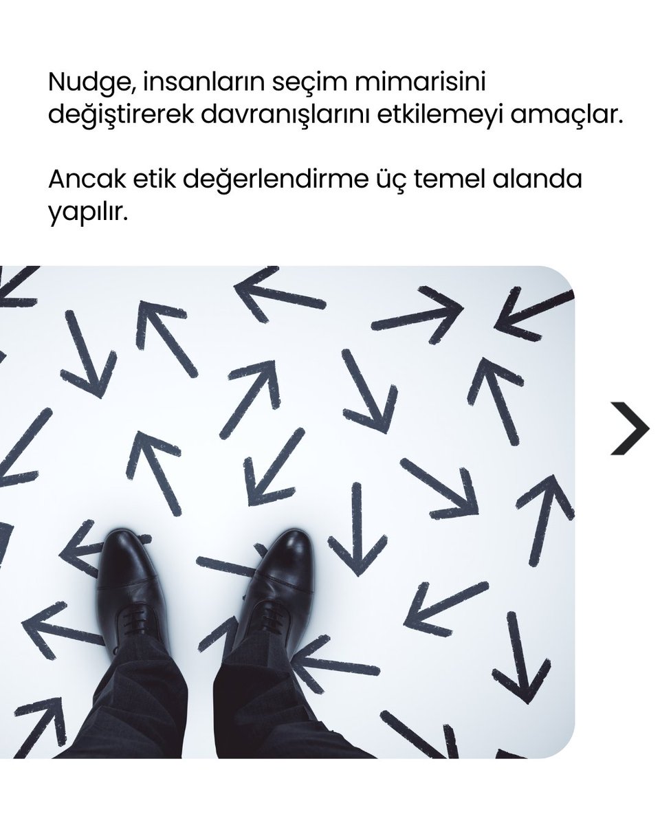 nudgenetworktr's tweet image. İnsanları ikna etmek kolaydır.

Onları manipüle etmeden yönlendirmek zordur.

Etik nudge tam olarak bu çizgide durur.

Amaç ne?
Özgürlük korunuyor mu?
Sonuç kime fayda sağlıyor?

nudgenetwork.net/wp-content/upl…

#NudgeNetwork #Nudge #Etik #DavranışTasarımı