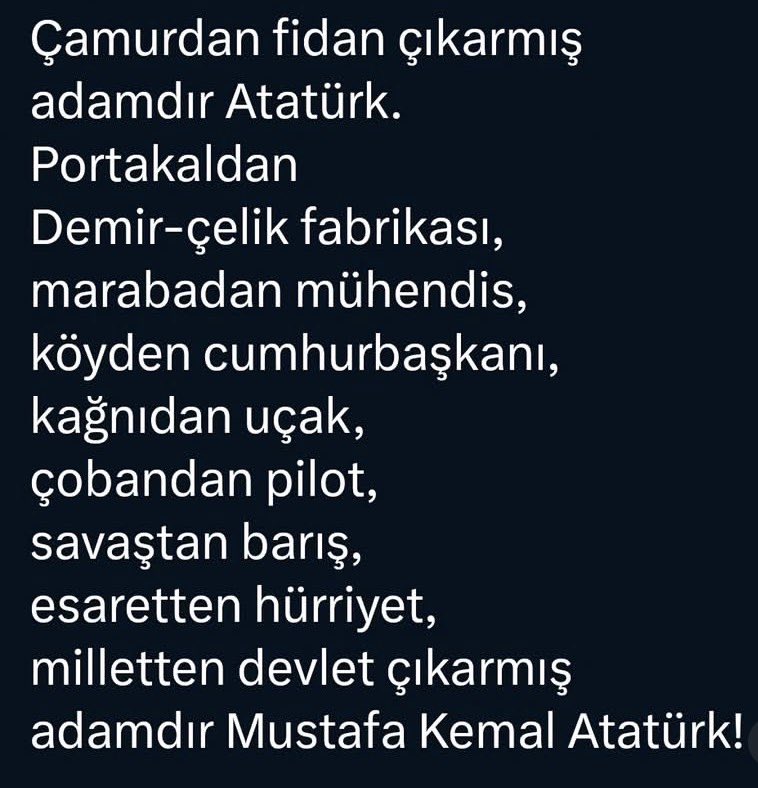 🇹🇷 Ol diyen Yaradan..
🇹🇷 Öl diyene kadar…
🇹🇷Seninleyiz ATAMMM!!!

#iyiakşamlar ☕️☕️🇹🇷🇹🇷🇹🇷♾️🙏🙋‍♀️