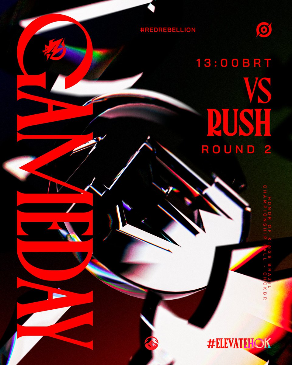 Mais um dia de CHOK BR! ⚡️

🆚 RUSH Gaming
⏰ Hoje às 13h
📺 <a href="/HoKEsports/">HoK Esports</a> 

#ElevateHOK | #RedRebellion