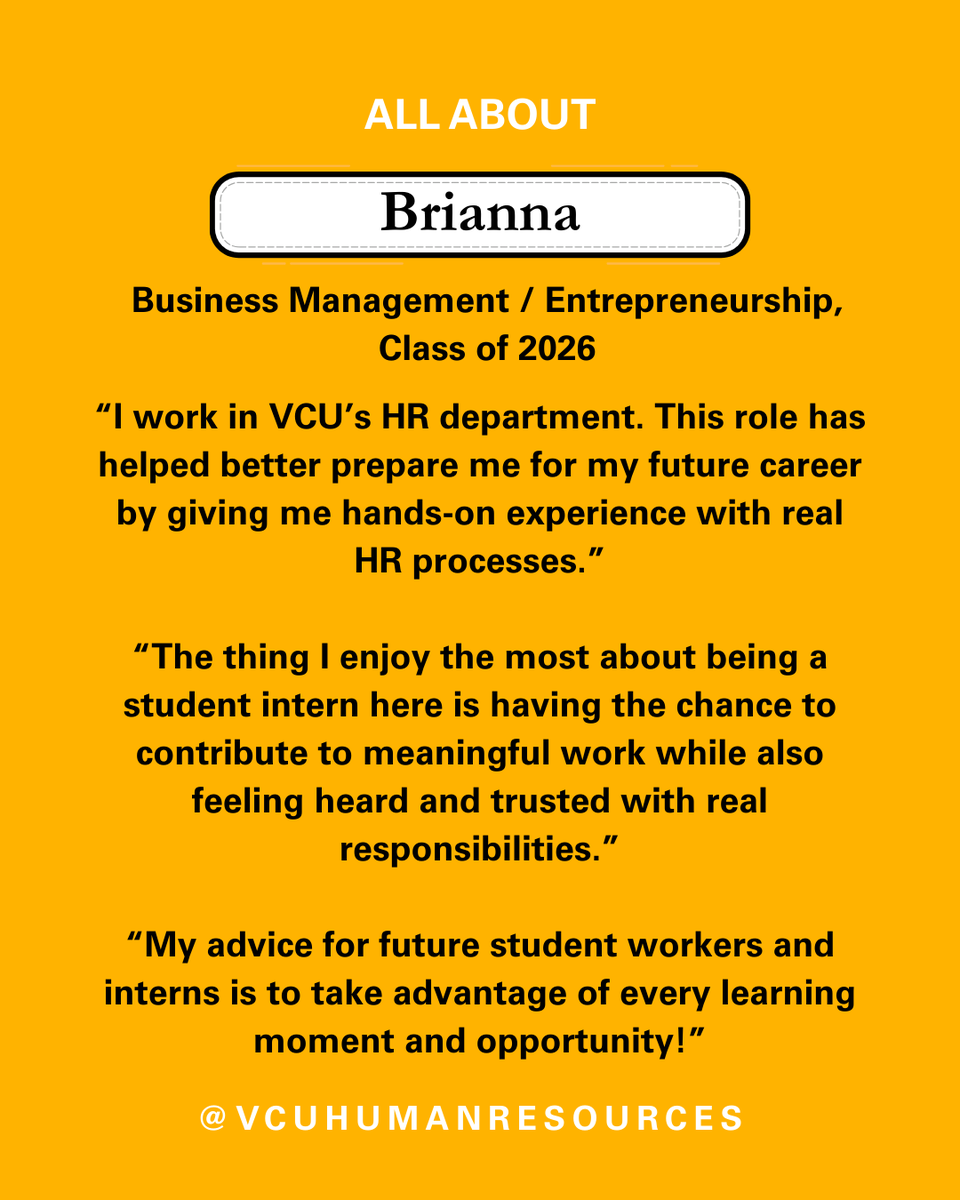 VCU Human Resources tweet media