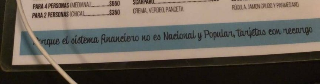 "Porque el sistema financiero no es Nacional y Popular, tarjetas con recargo". Qué hijos de puta KJJJJJJJ