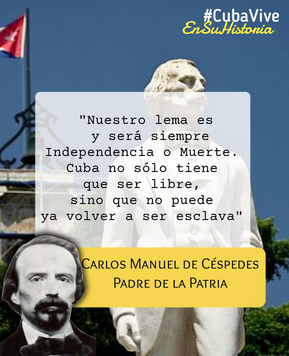 🇨🇺 Un 27 de febrero de 1874, cayó en desigual combate en San Lorenzo, Carlos Manuel de Céspedes.
#PrimeraTrinchera
#CubaViveEnSuHistoria
