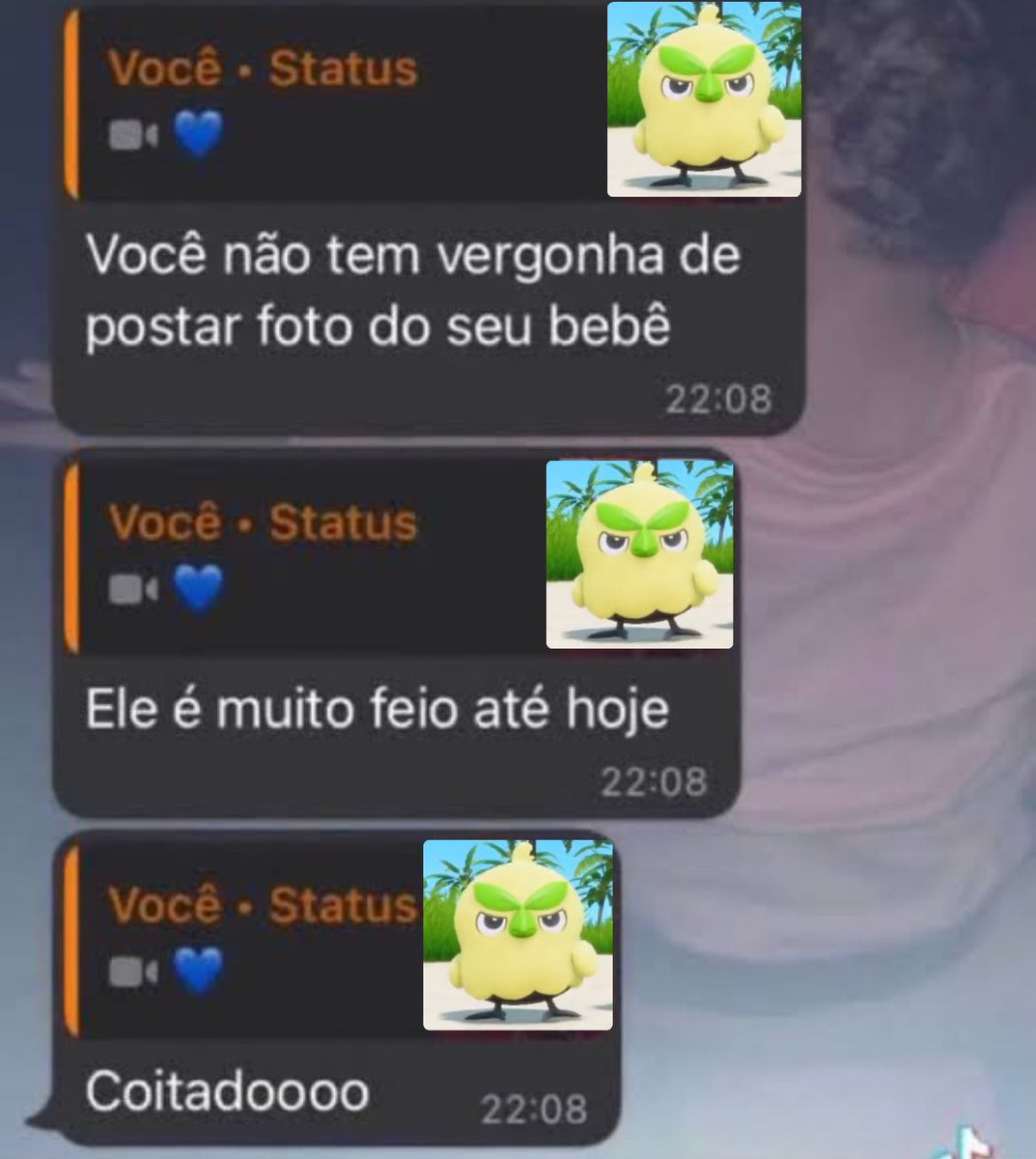 to indignado real com a feiúra pqp