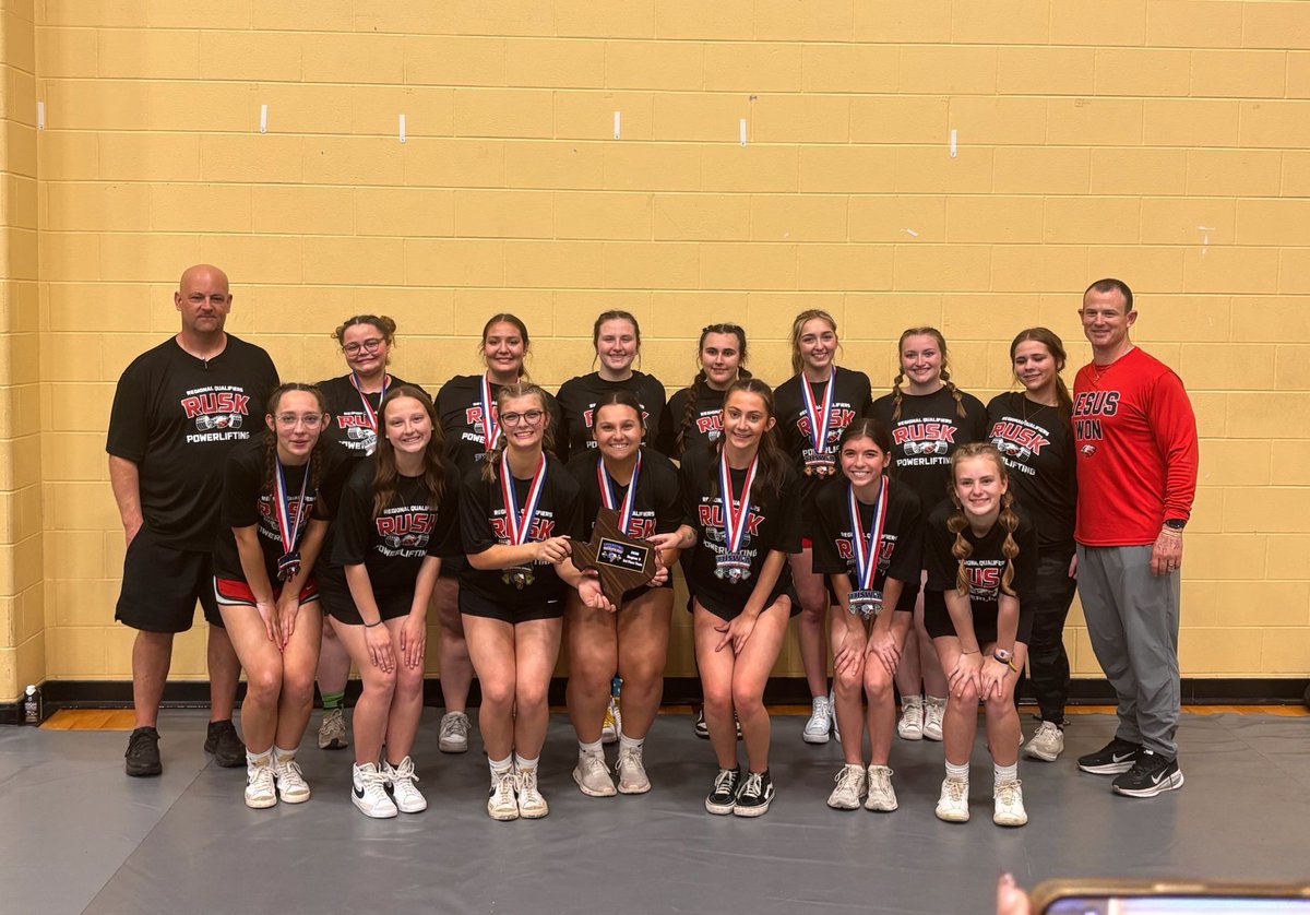 These girls showed up and showed out — setting multiple new PRs and competing with so much heart and grit. We are beyond proud of the way they represented Rusk! We are so proud of your hard work, discipline, and dedication. Next stop — STATE!

#TakeFlight #StateBound