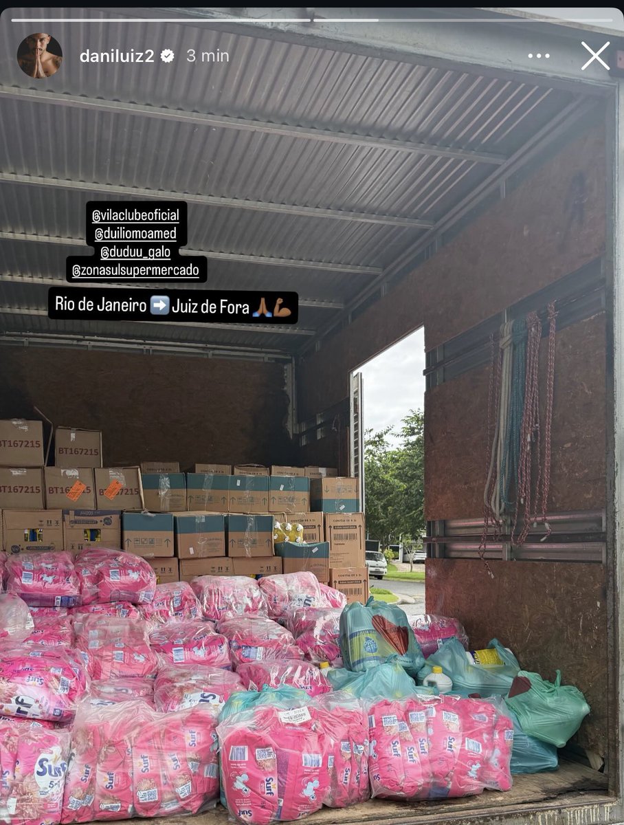 As doações do Danilo para Juíz de Fora! 

Muito foda!