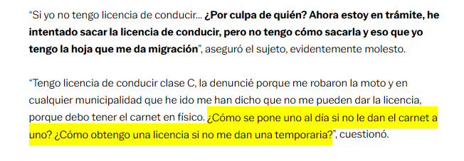 brigido choque cultural con esta gente que cree que hacerlos cumplir la ley es un abuso discriminatorio