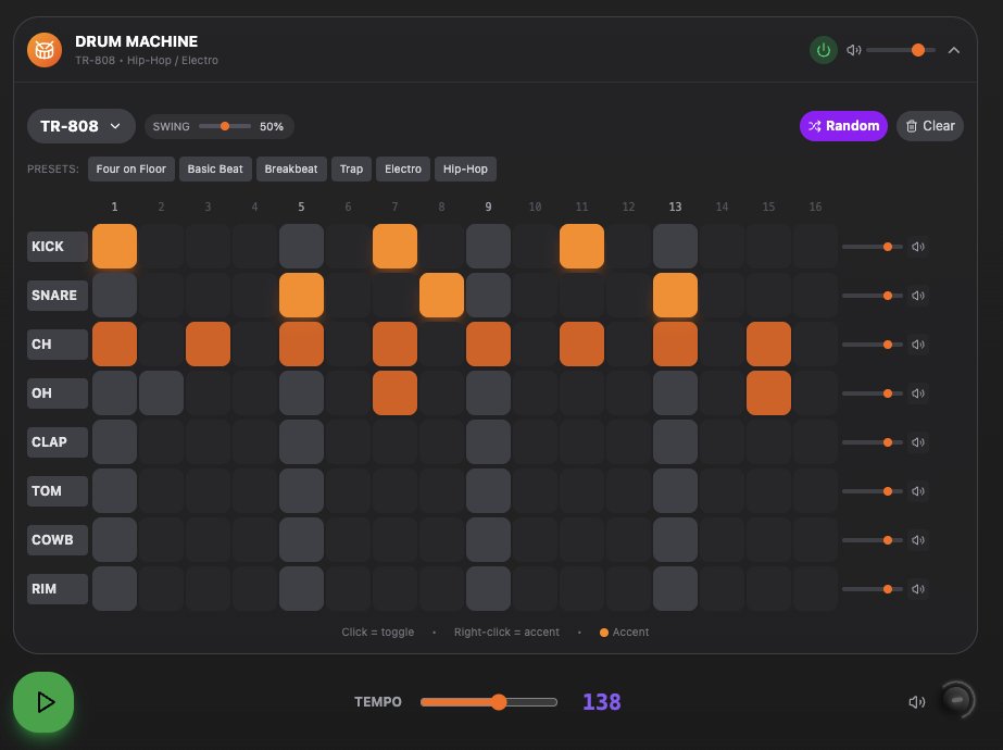 ShAI_Whisperer's tweet photo. Vibe3 now supports Multi-Layeres Synths &amp; a full Drum-Machine with several kits! New version is uploading now https://t.co/jQO3Wc7tkx