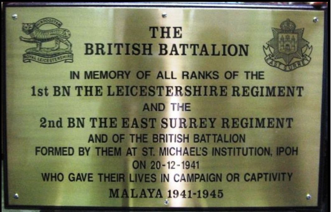 MalayaSingapore's tweet photo. Thinking of #Greenridge at #Kampar, there’s a connection to #Ipoh, it played its
part in the #MalayanCampaign SWW
The #BritishBattalion of #BattleOfKampar fame was formed here at St Michael’s Institution on 20/12/1941. The Padang in front of the Royal Ipoh Club was used by the #IJA as a parade ground to force the local people of Ipoh into the “bowing and allegiance ceremony”.
Bose visited Ipon on 1 October 1943, he spoke to a large gathering and recruited volunteers for the INA.
Wait till the end of the video.