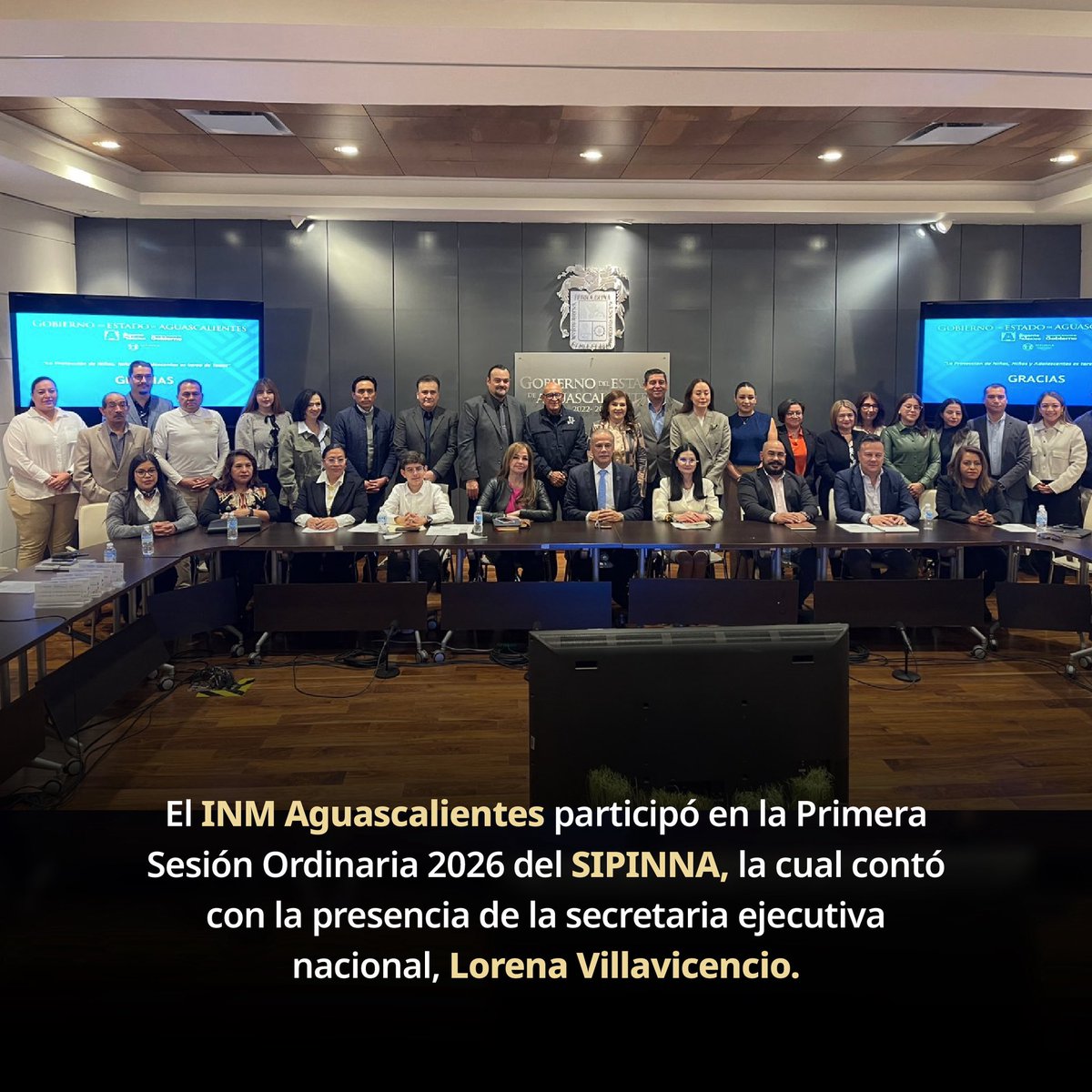 INAMI_mx's tweet image. La OR del #INM en Aguascalientes participó en la Primera Sesión Ordinaria 2026 del Sistema Local de Protección Integral de los Derechos de Niñas, Niños y Adolescentes que presidió la secretaria ejecutiva nacional de @SIPINNA_MX, Lorena Villavicencio.

En el encuentro, se acordó