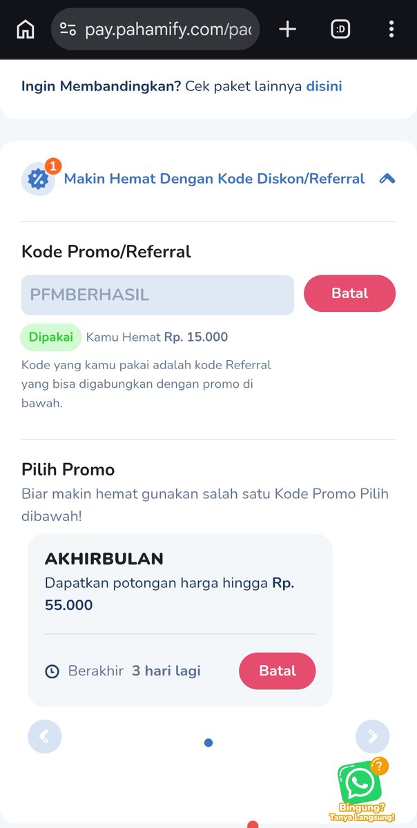 PFMBERHASIL | Kode Diskon Pahamify tweet media