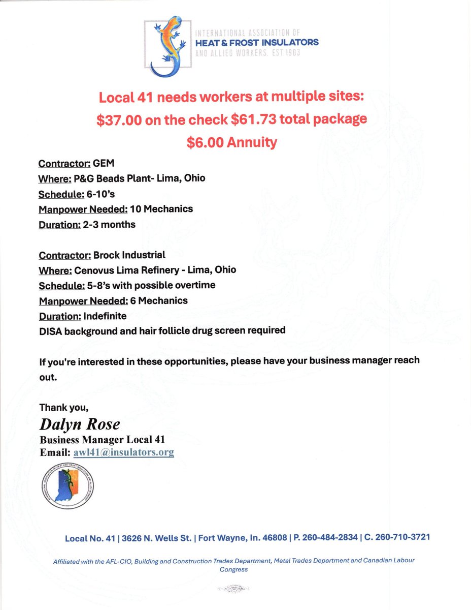 Lima Building Trades tweet media