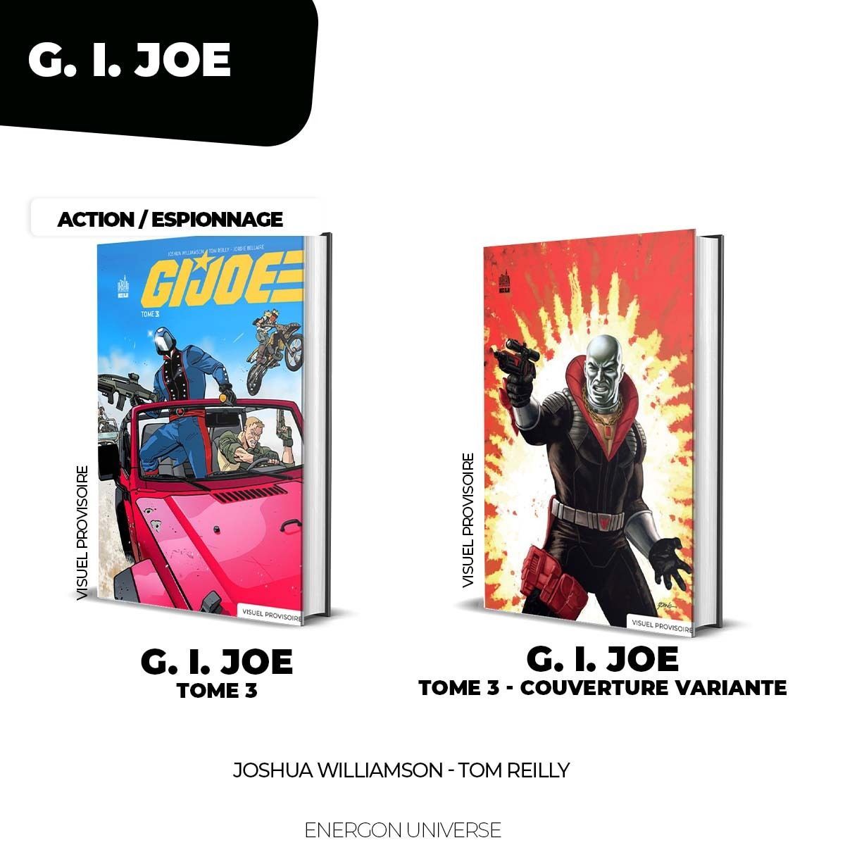 UrbanComics's tweet photo. Un univers. Une mystérieuse énergie. Trois histoires iconiques. 🌟😱  Bienvenue dans l’Energon Universe. Découvrez Void Rivals, Transformers et G.I. Joe : https://t.co/KvvRK548Rv https://t.co/xsFYPPnHzT