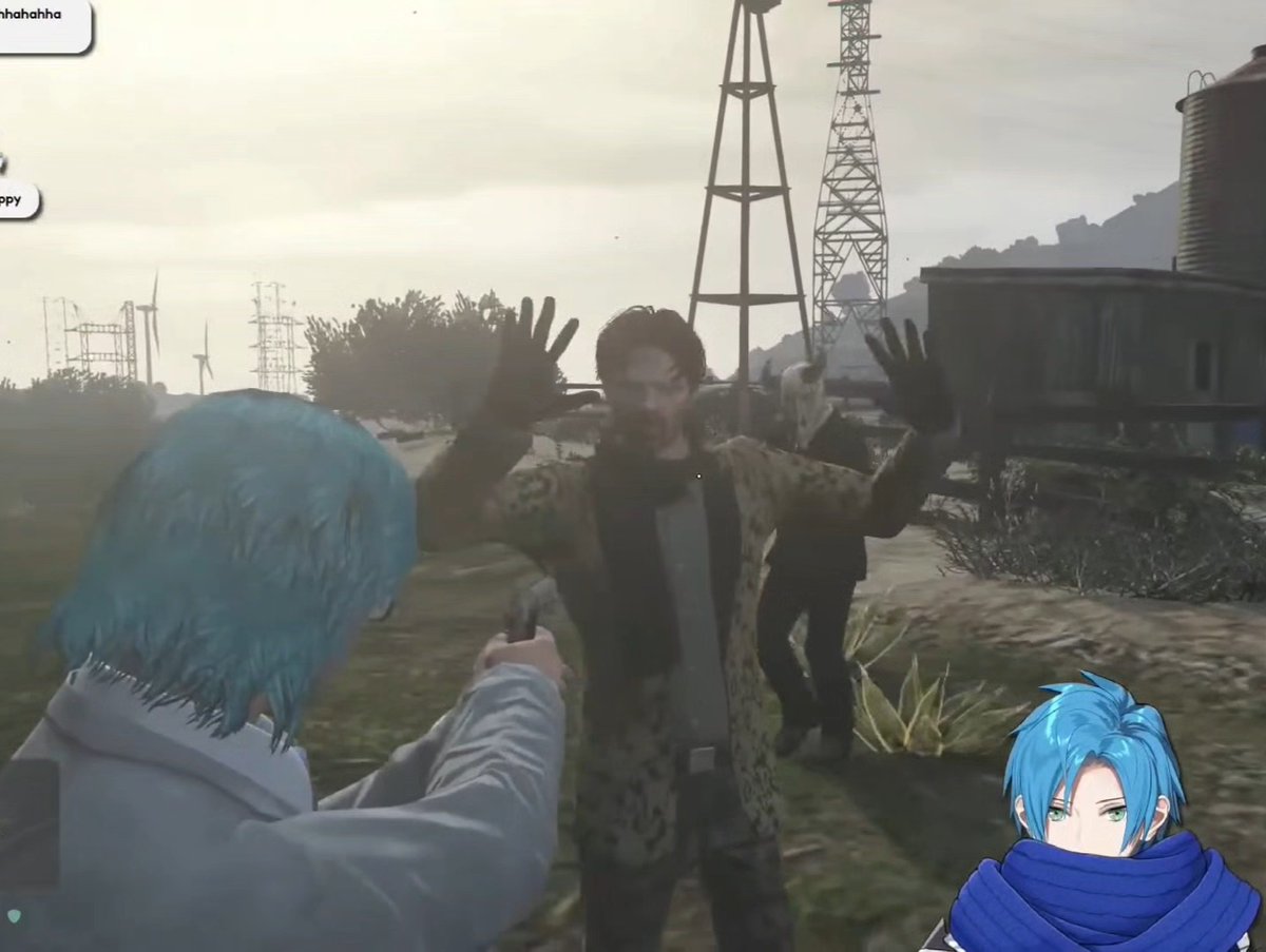 OK so just realised 🎇  faced off with 🦖 &amp; ⚔️⏳...with NO AMMO in his gun??? 

This madman was bluffing the entire time.. Insane.. 

#DistrictV