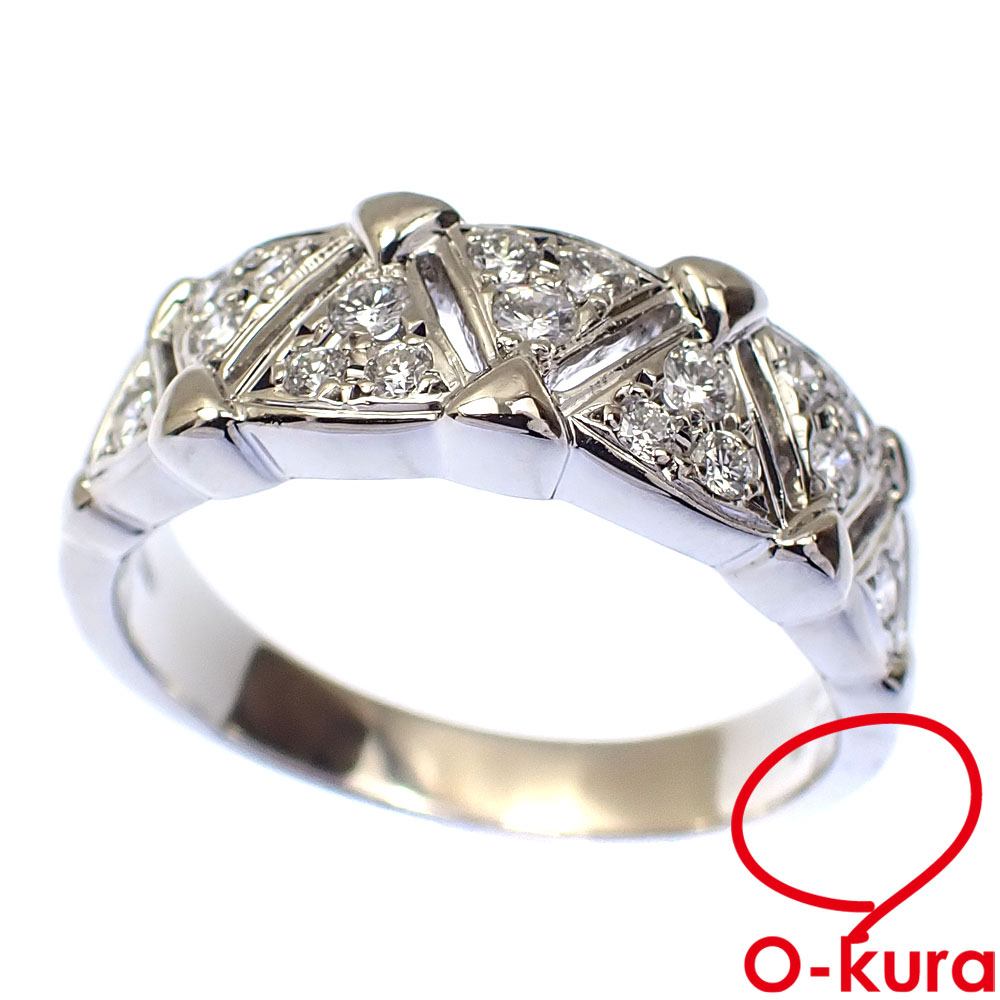 ✨販売開始✨ ミキモト Pt950 ダイヤモンド リング 9.5g 0.26ct 16号