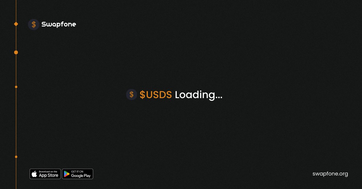 Big announcement next week!

⏳ $USDS Loading..

🎁Log in and mine $USDS daily to claim your Testnet NFTs and drop your S-20 address in the comments to receive the exclusive invite codes for the upcoming event

📲Install Swapfone at swapfone.org