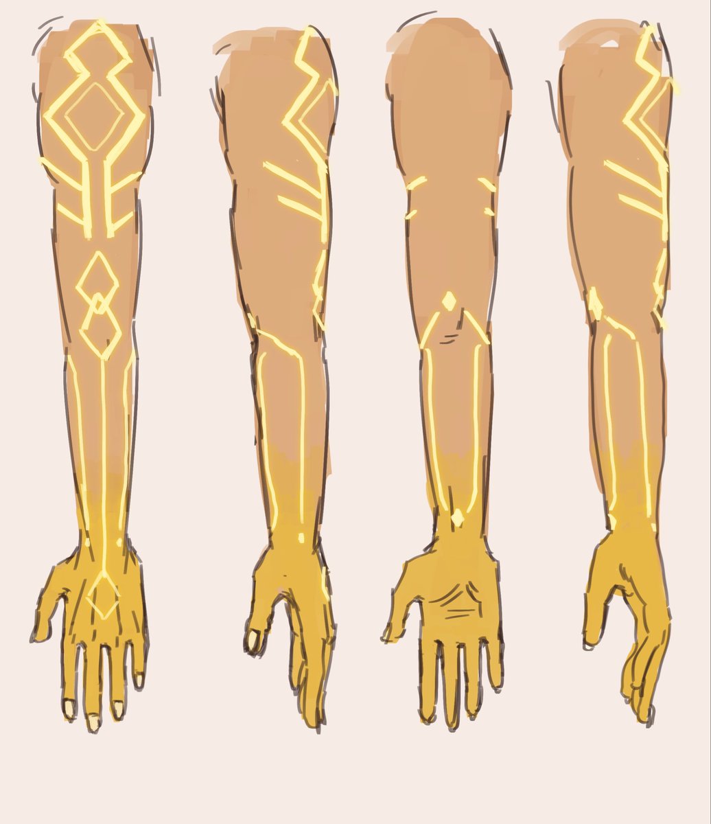 niai_ii's tweet photo. zhongli arms refrence sheet https://t.co/jY1bPTaHC7