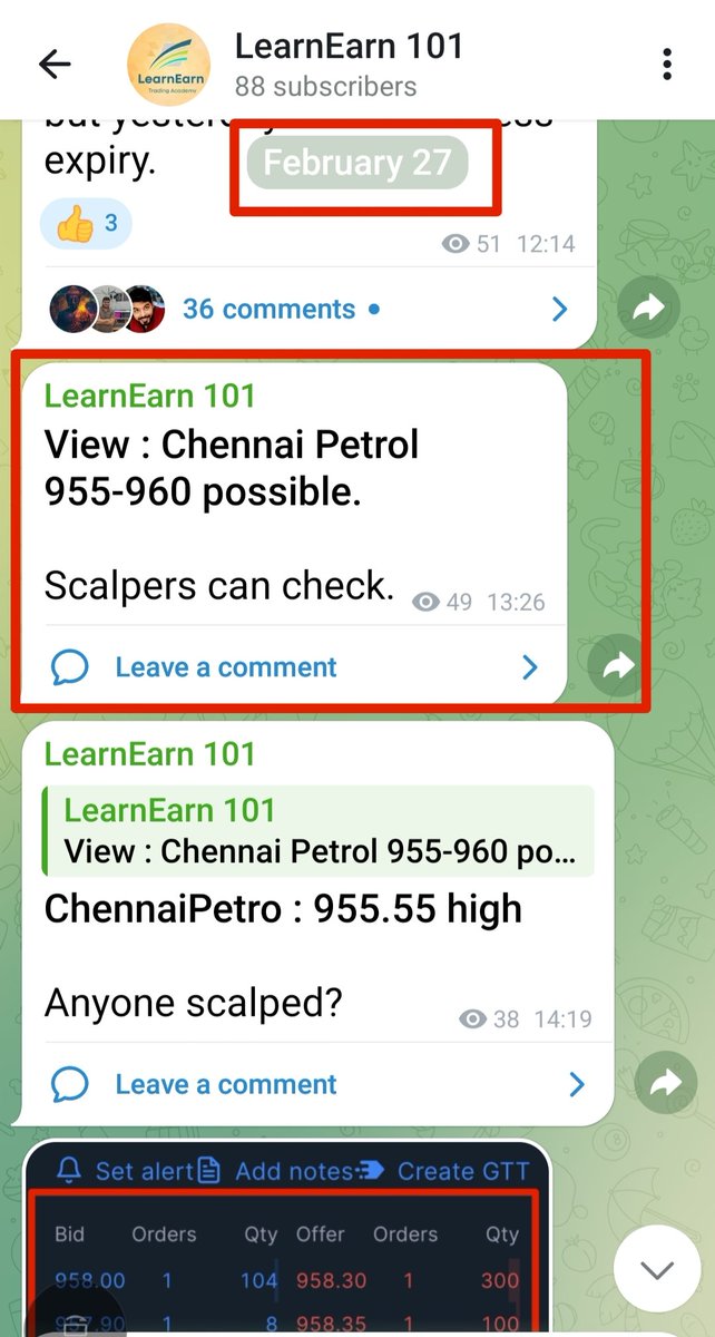 StocksManoj1's tweet photo. Chennai Petrol traded in channel today.

More than 3% move after message.

DM here to join channel : "@Manoj_M107"

#StocksToWatch #stockmarkets #nifty #nifty50 #stockmarketindia https://t.co/MAwTNuJS7Z