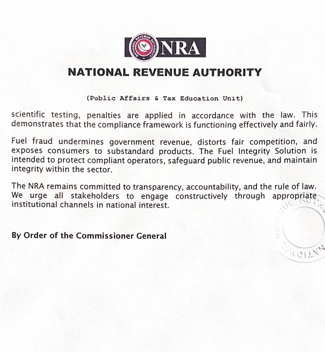 National Revenue Authority - Sierra Leone tweet media