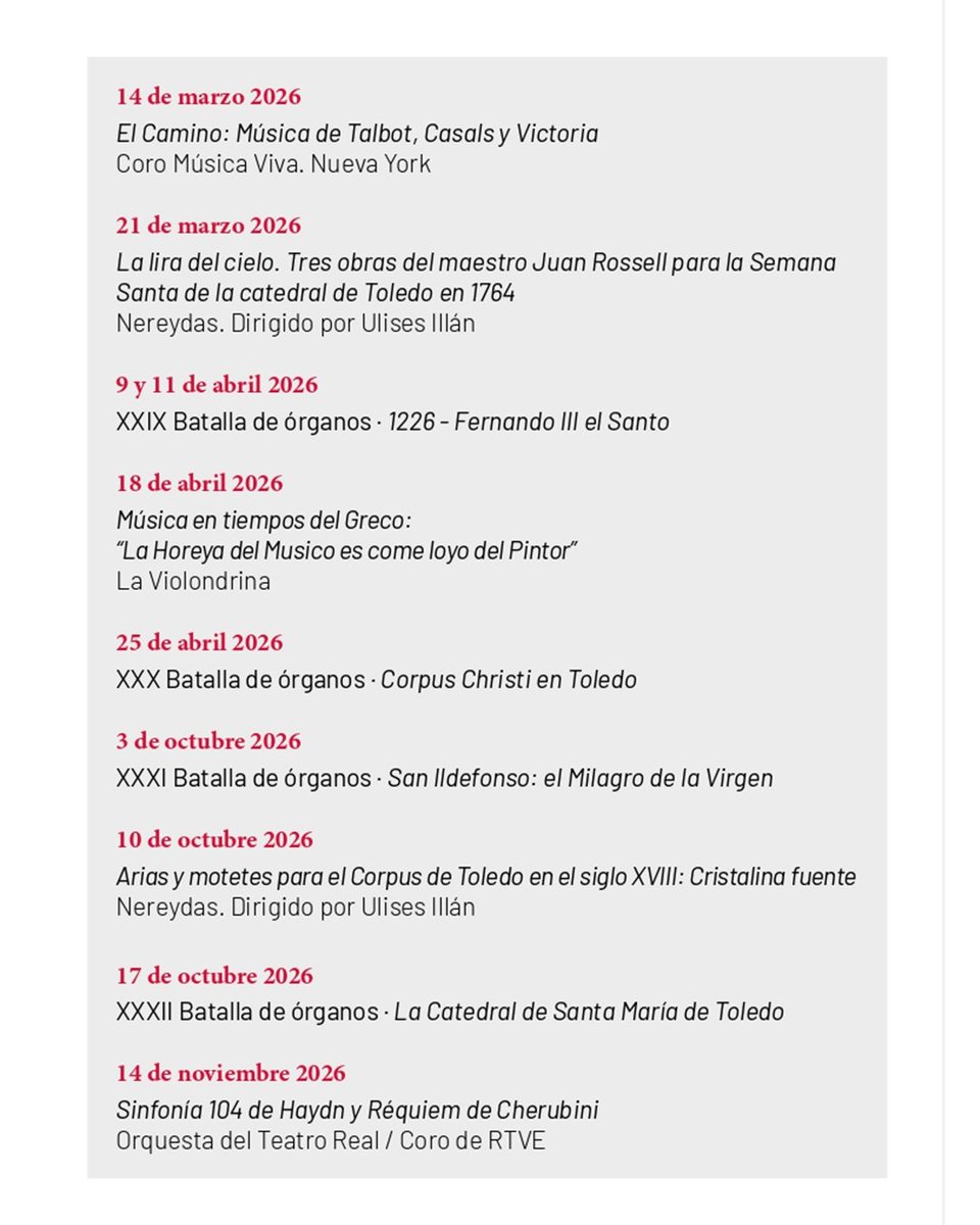 Festival de Música El Greco en Toledo tweet media