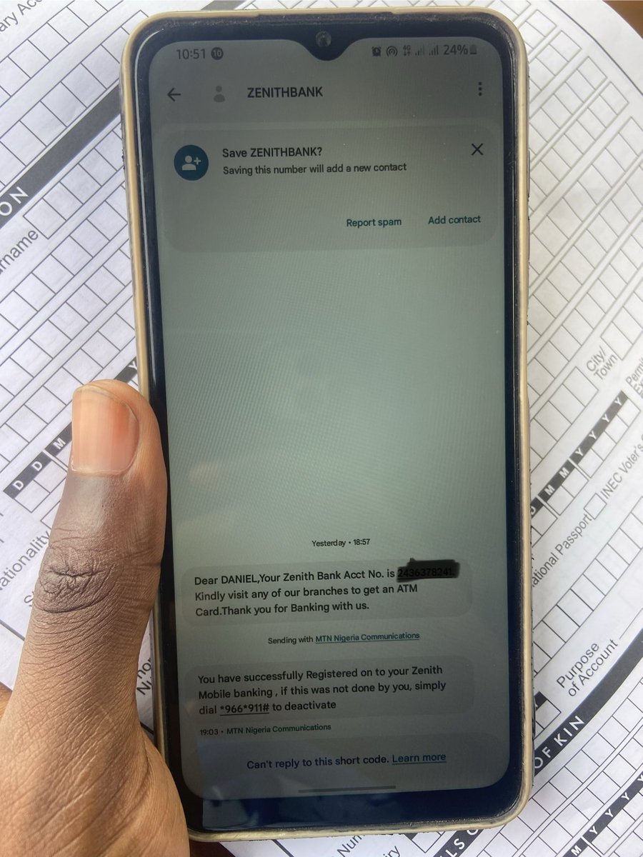 Commercial Banks really need to improve their online banking 😩
Because tell me why I open an account online via Zenith mobile app <a href="/ZenitBank/">PR management</a> and I till had to go to their branch bank 🏦 for proper documentation before getting my ATM🌚.
As how now !!!
#bank <a href="/ZenithBank/">Zenith Bank</a>