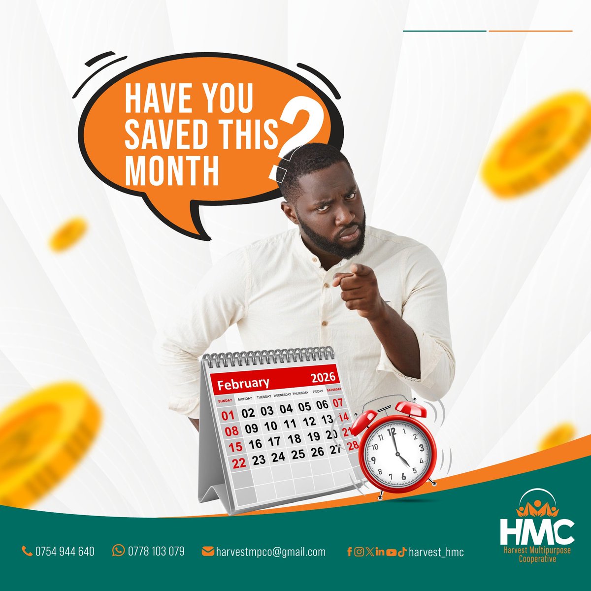 harvest_hmc's tweet photo. As February comes to an end, it’s a good time to check in on your savings.

Finish the month strong, save today and keep your momentum going. 

#HMC #endofminthsavings  #FinancialFreedomForGenerations #SignUpSaveBuyLand https://t.co/Desfm5klgx