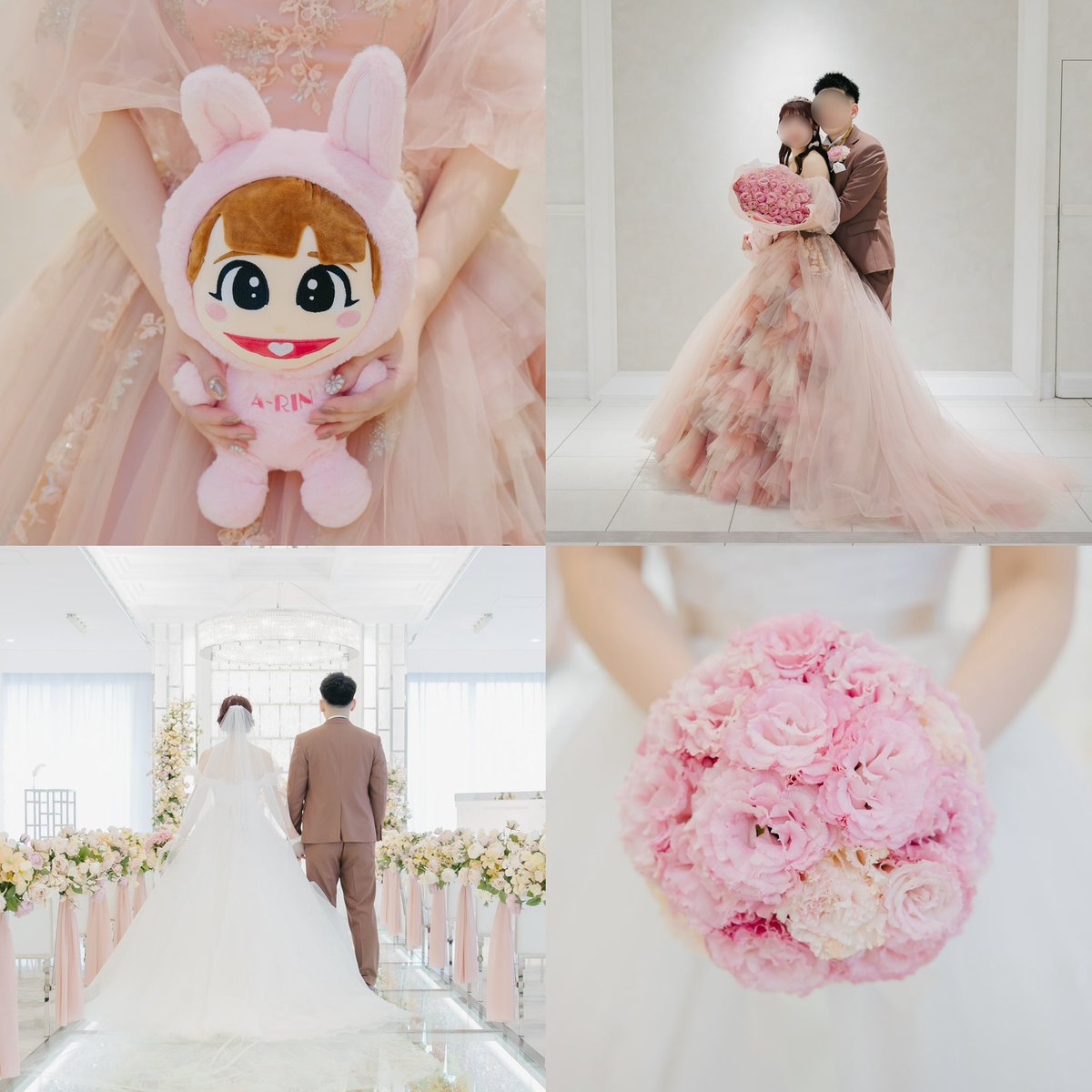 夢だったピンクあふれる結婚式💍🎀 プリンセスにしてくれてありがとう