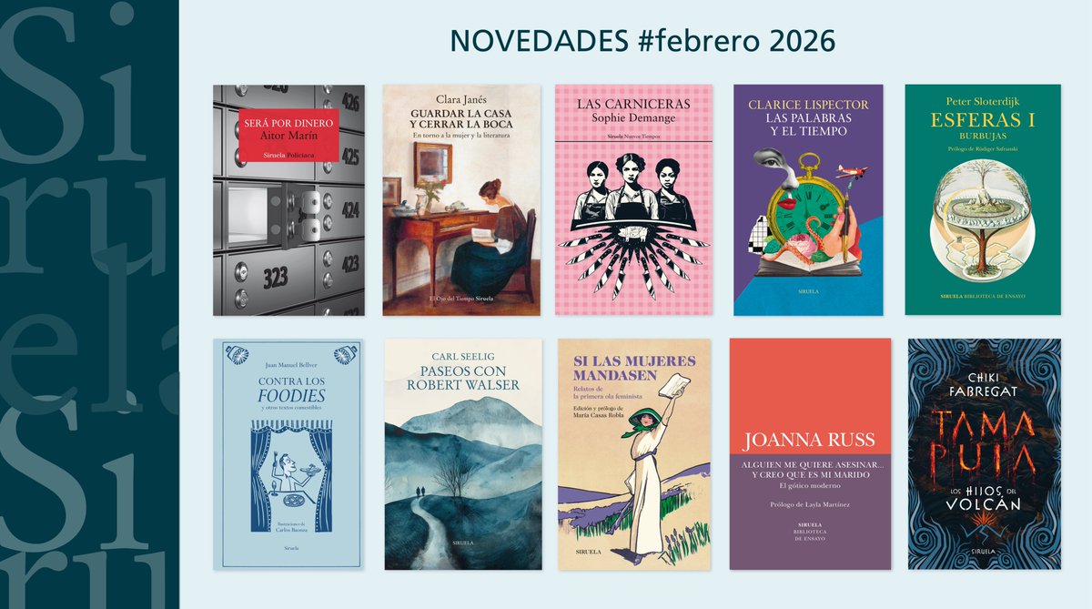 edicionesiruela's tweet image. 📚 Ya podéis encontrar en librerías nuestros libros del mes de #febrero. ¡Esperamos que os hayan gustado!

siruela.com/index.php