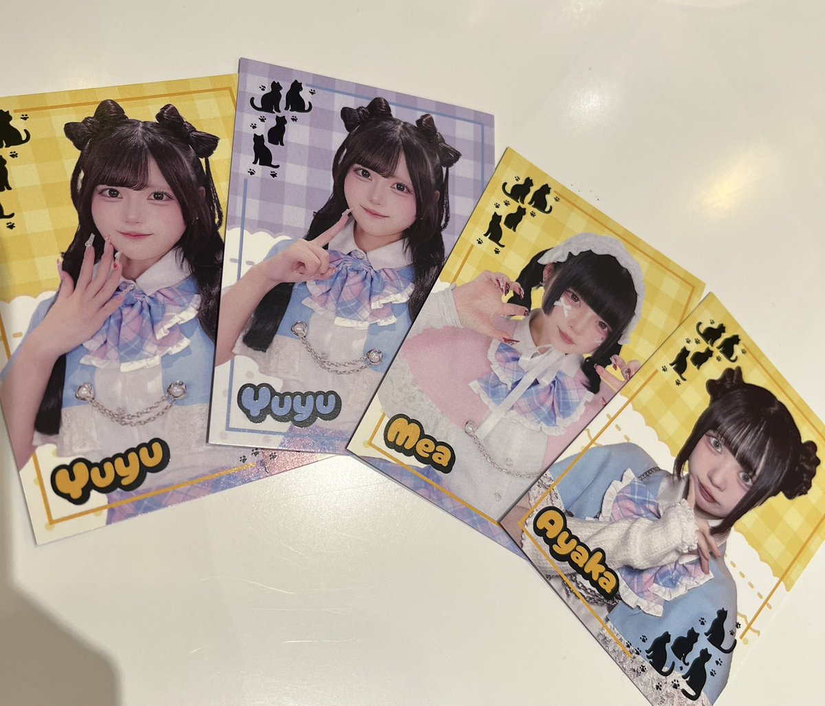 nnmy_3104's tweet photo. アイマジ制服×猫耳は正義だと思います☺️🤍みやさんは自引きならず🥲ゆゆさん居なかったけど優しい人々からトレカ頂いて嬉しかったあぁ🎉👍🏻🌟感謝です、みんなに幸あれ！ https://t.co/jtVQdiLD4T