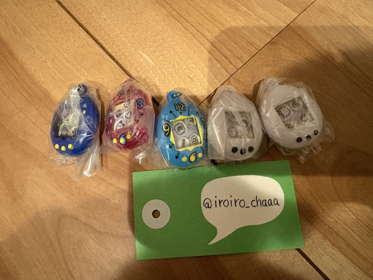 iroiro_chaaa's tweet photo. 【交換】たまごっち　シャカシャカチャームコレクション

【譲】まめっち、まるっち、みみっち、くちぱっち

【求】ぷくてん

郵送交換希望です。
検索からでもお気軽にお声掛けください。 https://t.co/7dbqgj7enZ