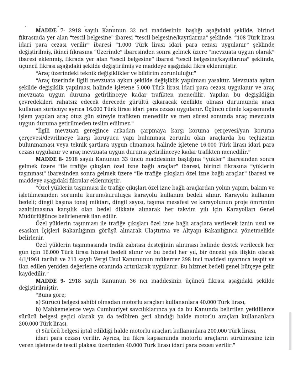 adlihandere's tweet photo. 📰🗞️ 27 Şubat 2026 tarihli 33181 Sayılı Resmi Gazete'de "KARAYOLLARI TRAFİK KANUNUNDA DEĞİŞİKLİK YAPILMASINA DAİR KANUN" yayınlanmıştır. 👇🏻
https://t.co/2t4JOctjDP https://t.co/sZWbP8SLmz