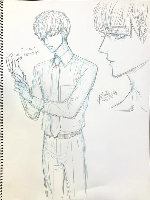 としぴこの練習。
もっとこう、暴力的な美しさを描けるようになりたいですね。 