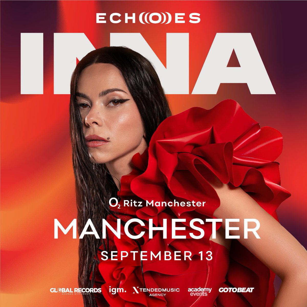 O2RitzManc's tweet image. ON SALE:  International pop sensation @inna_ro is headed to #O2RitzManchester Sun 13 Sep on the 'Echoes' tour. 

Get tickets via: amg-venues.com/autl50YmPbe