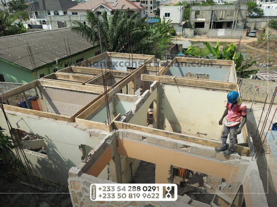 Upgrade your building without tearing it down.
At Hanex Weks Limited, we transform old spaces into modern, strong, and refreshed structures

Call: +233 50 819 9622 |+233 53 132 0488
Visit:hanexconstruction.com

#Renovation #BuildingUpgrade #PropertyImprovement