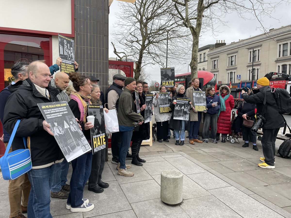 This morning Carole Cadwalladr walked past a group of us protesting over a violent attack on a Jewish business. ‘Will you support us.’ ‘No, I don’t think so,’ she said, ‘It’s corporate-owned.’