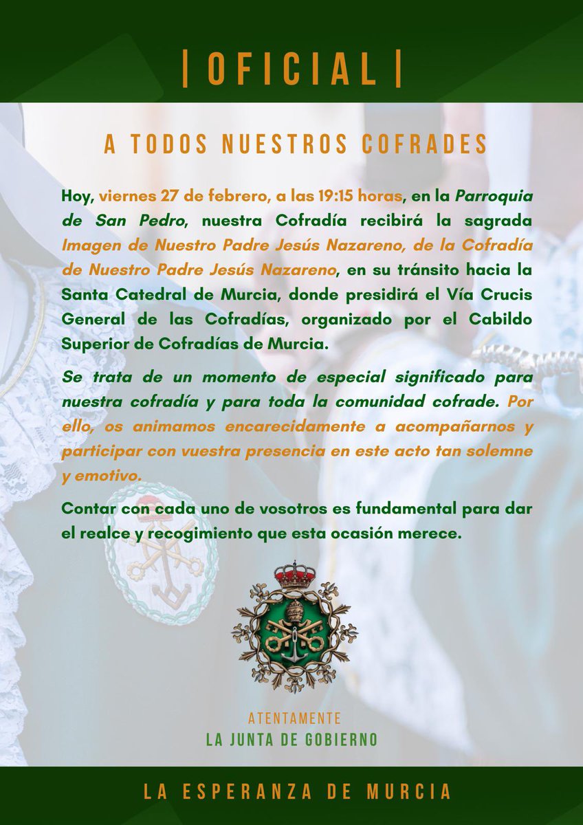 Cofradia Stmo. Cristo de la Esperanza tweet media