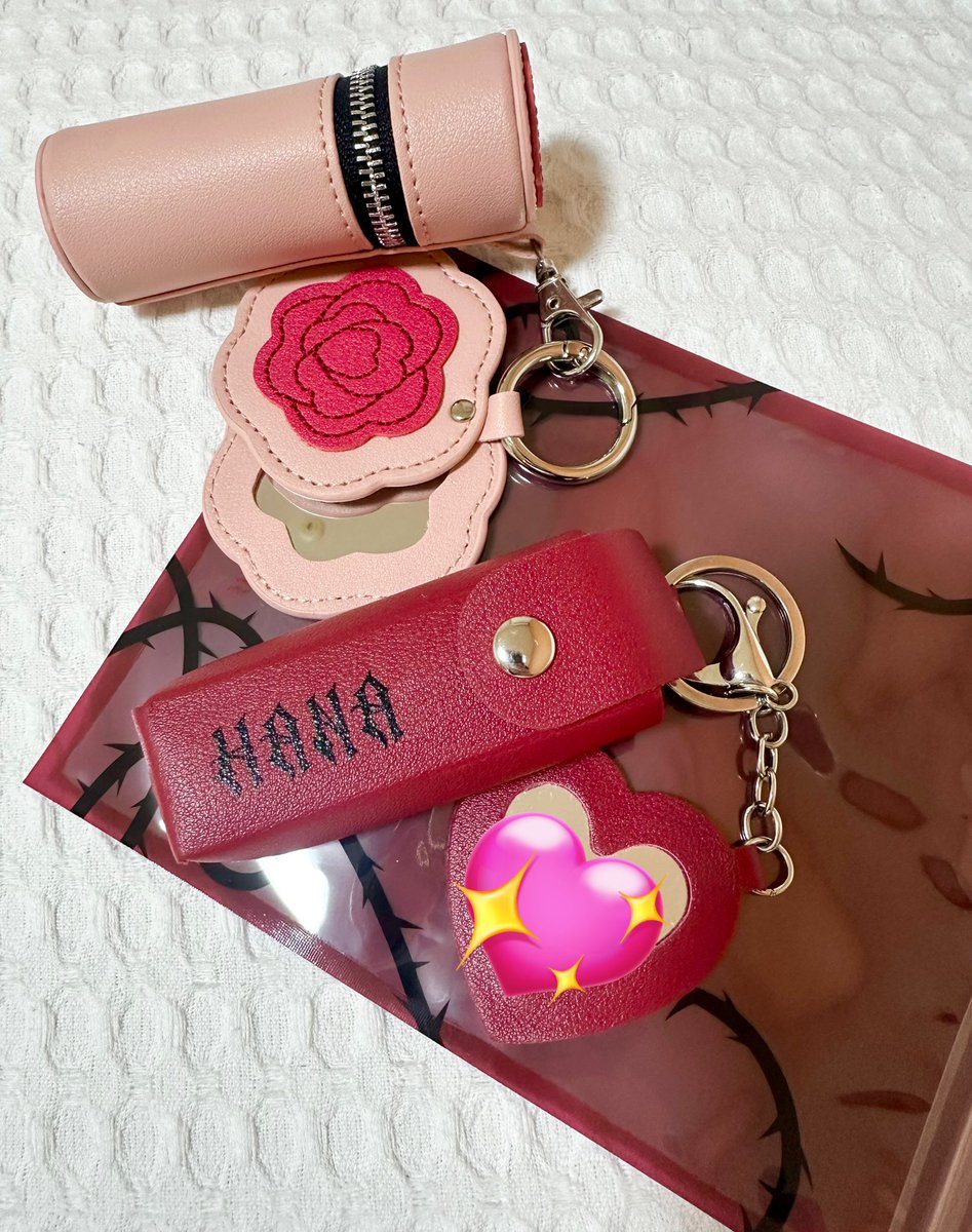 HANAちゃんグッズ届いた！ リップケース＆ミラーやっぱ可愛い この