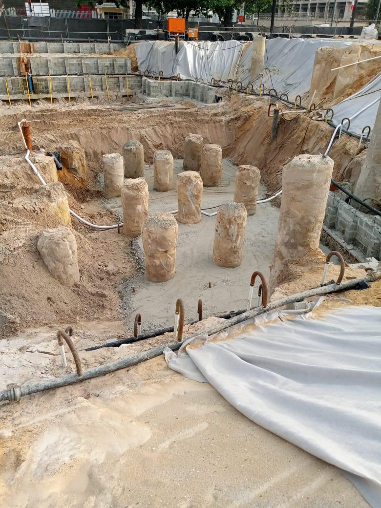 ConcreteLogLtd's tweet photo. Proper construction dewatering in action.

We are managing groundwater control for this basement foundation project in Ikoyi, Lagos, where the water table is high.

Our wellpoint system keeps the site dry, stable, and safe for structural works.
#Dewatering #ConcreteLogistics https://t.co/CA7olX0OyE