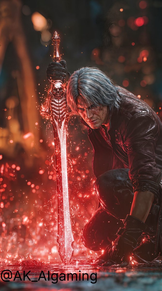 AK_AIgaming's tweet photo. 🔥 Devil Trigger unleashed! 🔥 Witness Dante’s transformation from legend to nightmare. Power awakens, chaos reigns. Could you survive the Sin Devil Trigger? 😈 #DevilMayCry #Dante #DevilTrigger #EpicArt #GamingCommunity https://t.co/CorrNlc9TX