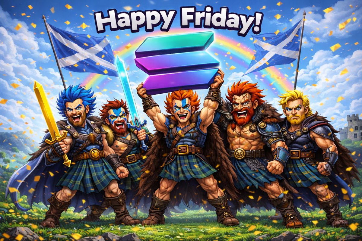 Gaisgich's tweet photo. Happy Friday.

While timelines argue, Solana keeps shipping.

Faster confirmations.
Better tooling.
More builders quietly launching real things.

The loud weeks fade.
The upgrades stay.

If you’ve been paying attention, you know this ecosystem isn’t sleeping it’s compounding.

Build well. Rest well.
See you on-chain. ⚔️