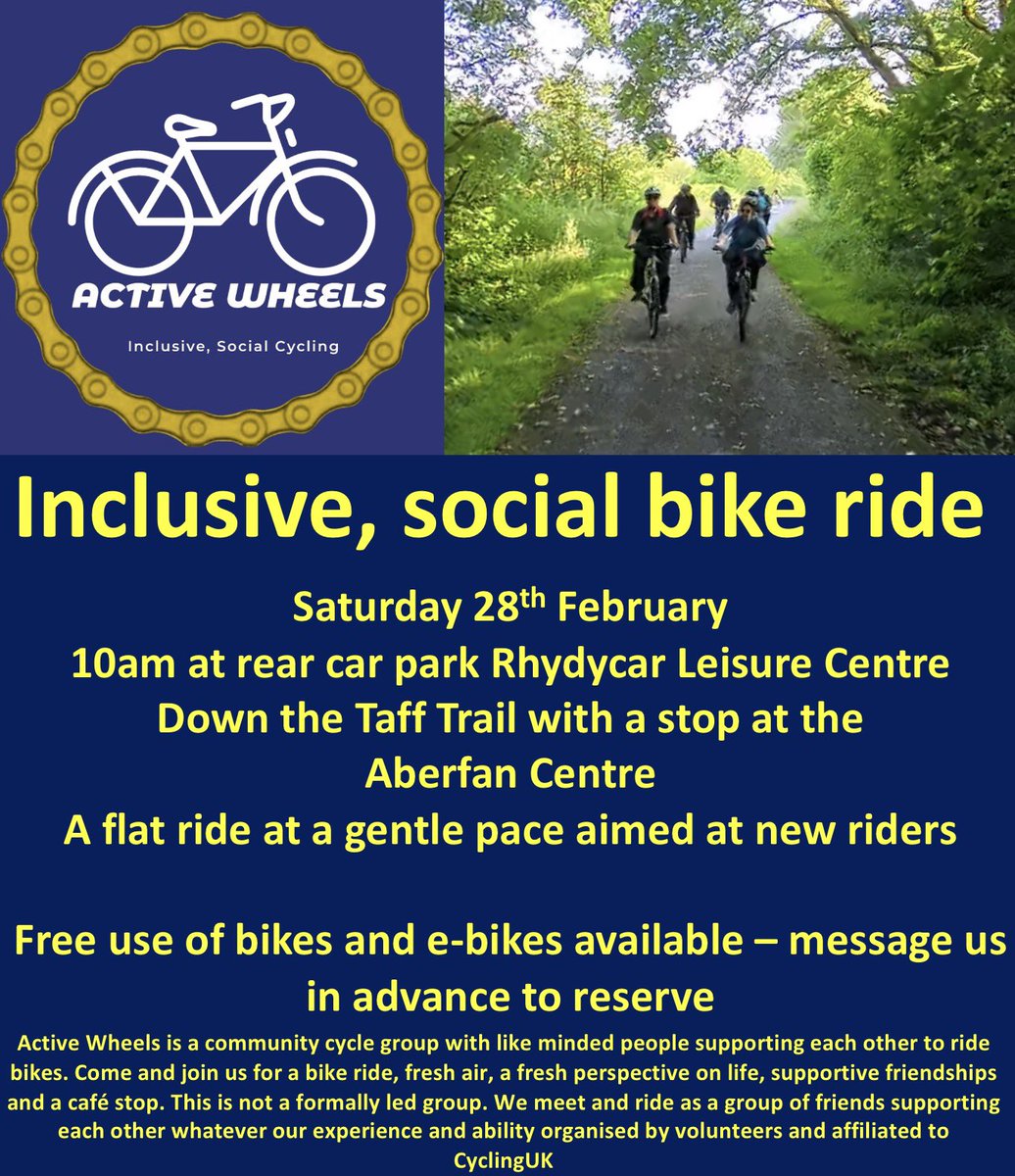 Active wheels Inclusive Social cycling tweet media