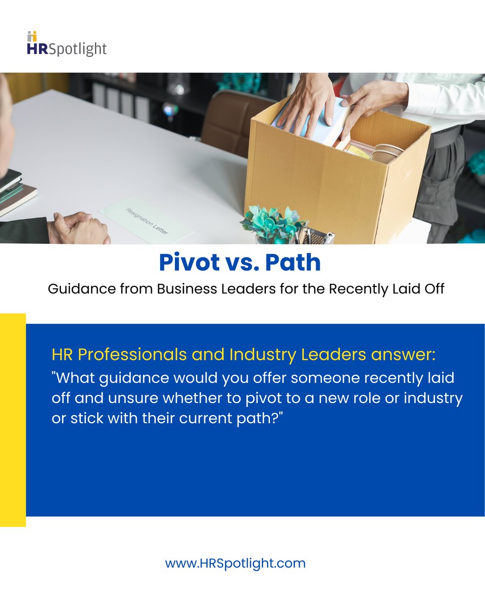 hr_spotlight's tweet photo. https://t.co/SsGmTRvPkZ - Pivot vs. Path: Guidance from Business Leaders for the Recently Laid Off

Visit https://t.co/glgGJc6Lg6 for comprehensive insights and resources in the HR space.

#HRSpotlight #HR #HRTips #CareerPivot #CareerAdvice #Layoff #CareerTransition #JobSearch https://t.co/hhtBHLCjHG